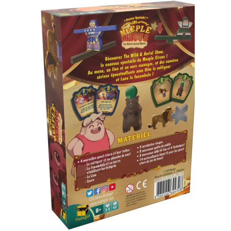 Discover Meeple Circus The Wild Animal & Aerial Show from Matagot